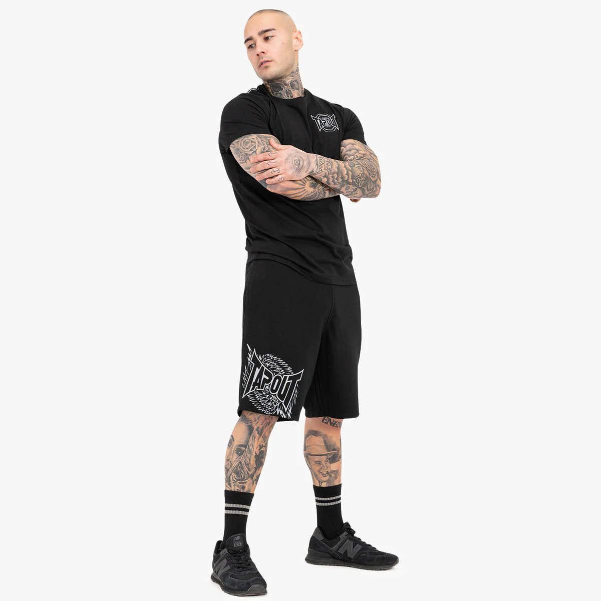 Pantalones cortos Tapout Spirit Short Negro - Imagen 3