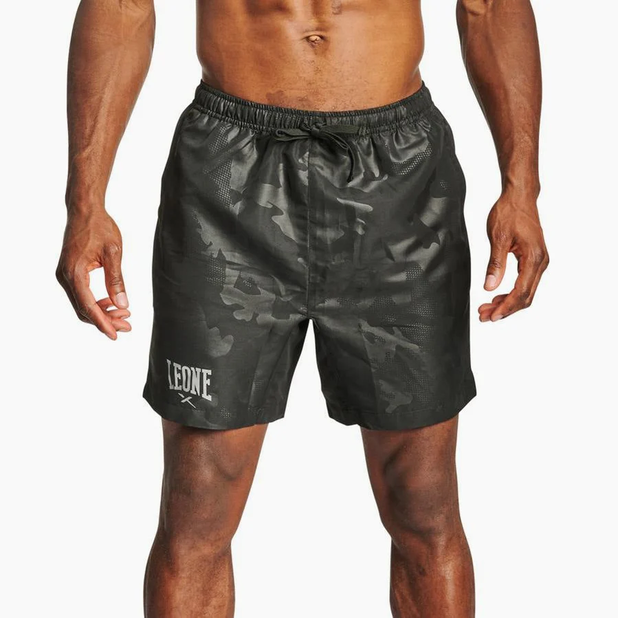 Pantalones cortos de entrenamiento Leone CamoBlack ABX512