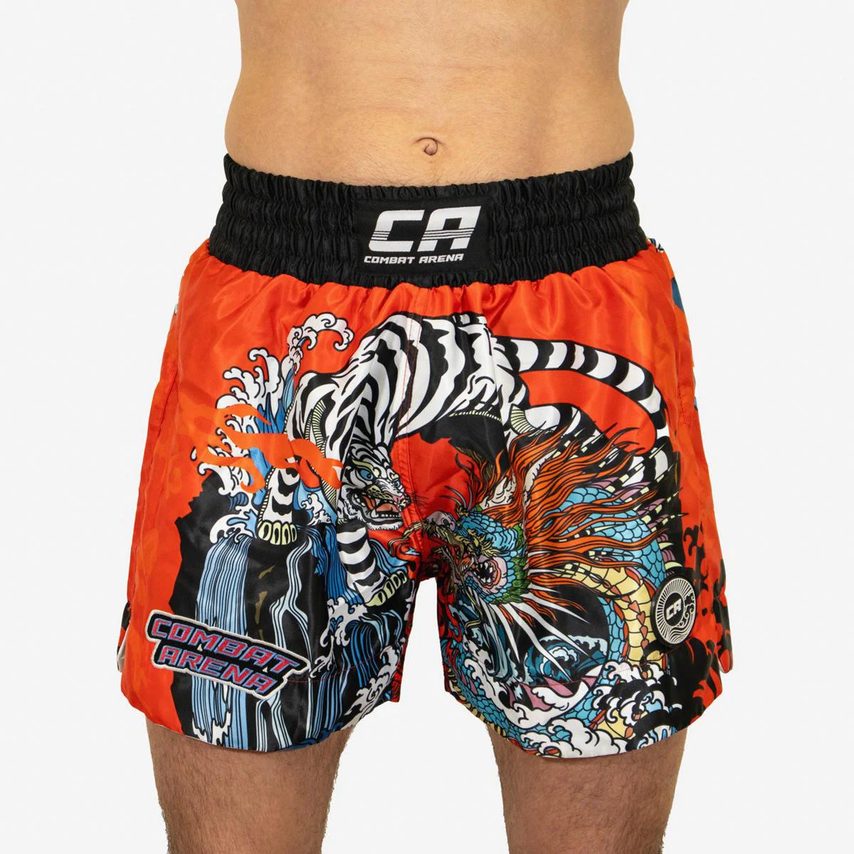 Pantalones kick-thai Combat Arena Yin Yang Battle Rojo