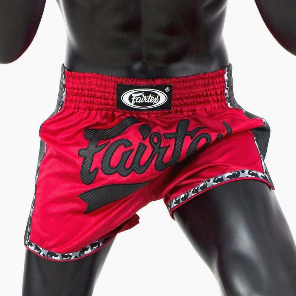 Pantalones kick-thai Fairtex BS1703 Rojo - Imagen 3