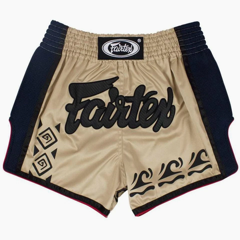 Pantalones kick-thai Fairtex BS1713 Caqui