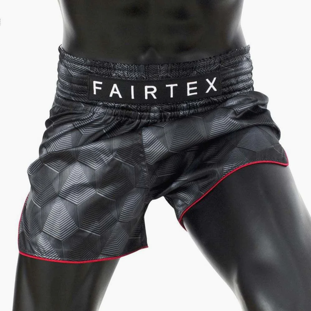 Pantalones kick-thai Fairtex BS1901 Stealth Negro - Imagen 3