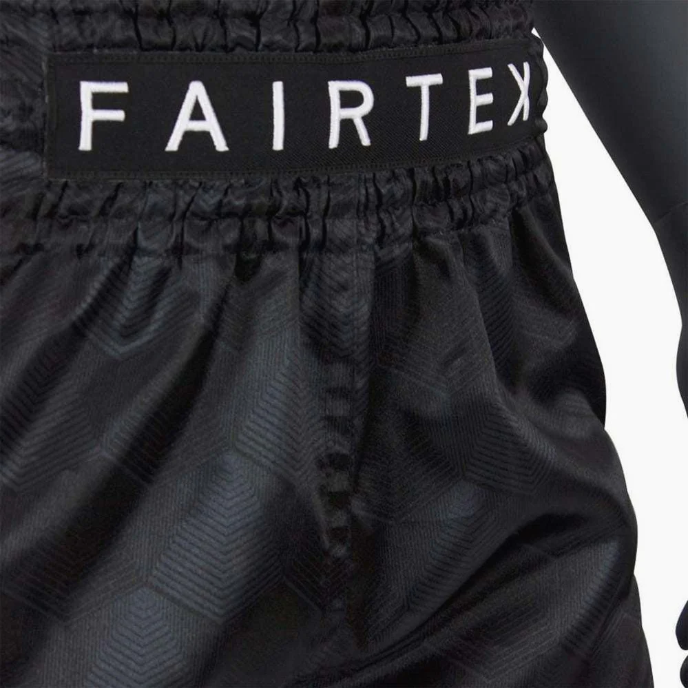 Pantalones kick-thai Fairtex BS1901 Stealth Negro - Imagen 5
