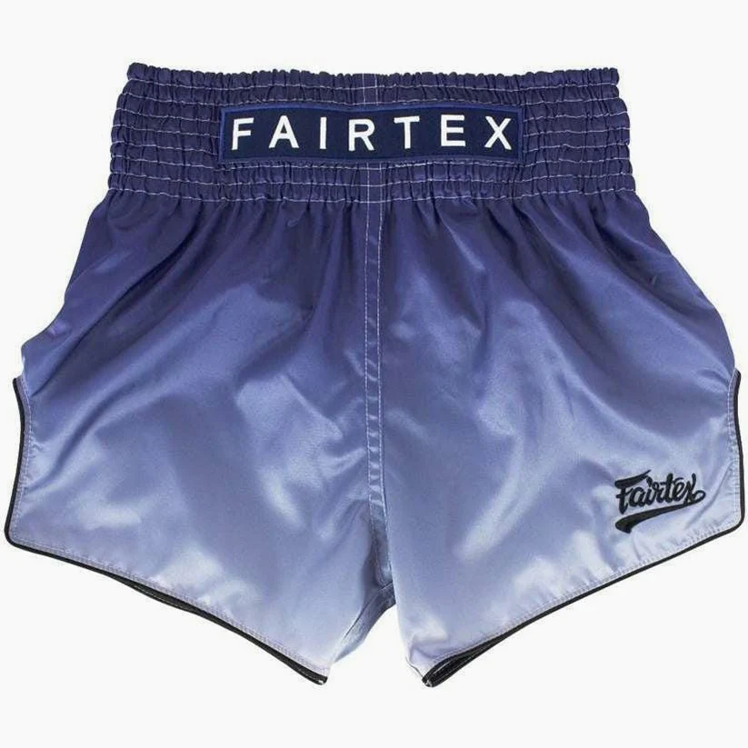 Pantalones kick-thai Fairtex BS1905 Desvanecimiento Azul