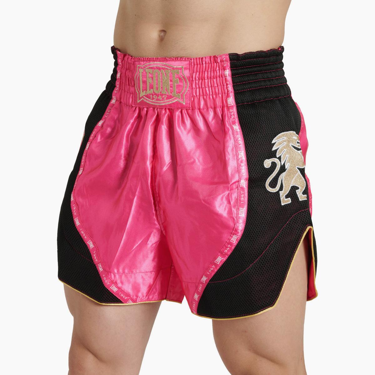 Pantalones cortos kick-tailandés Leone Classic AB881 Rosa