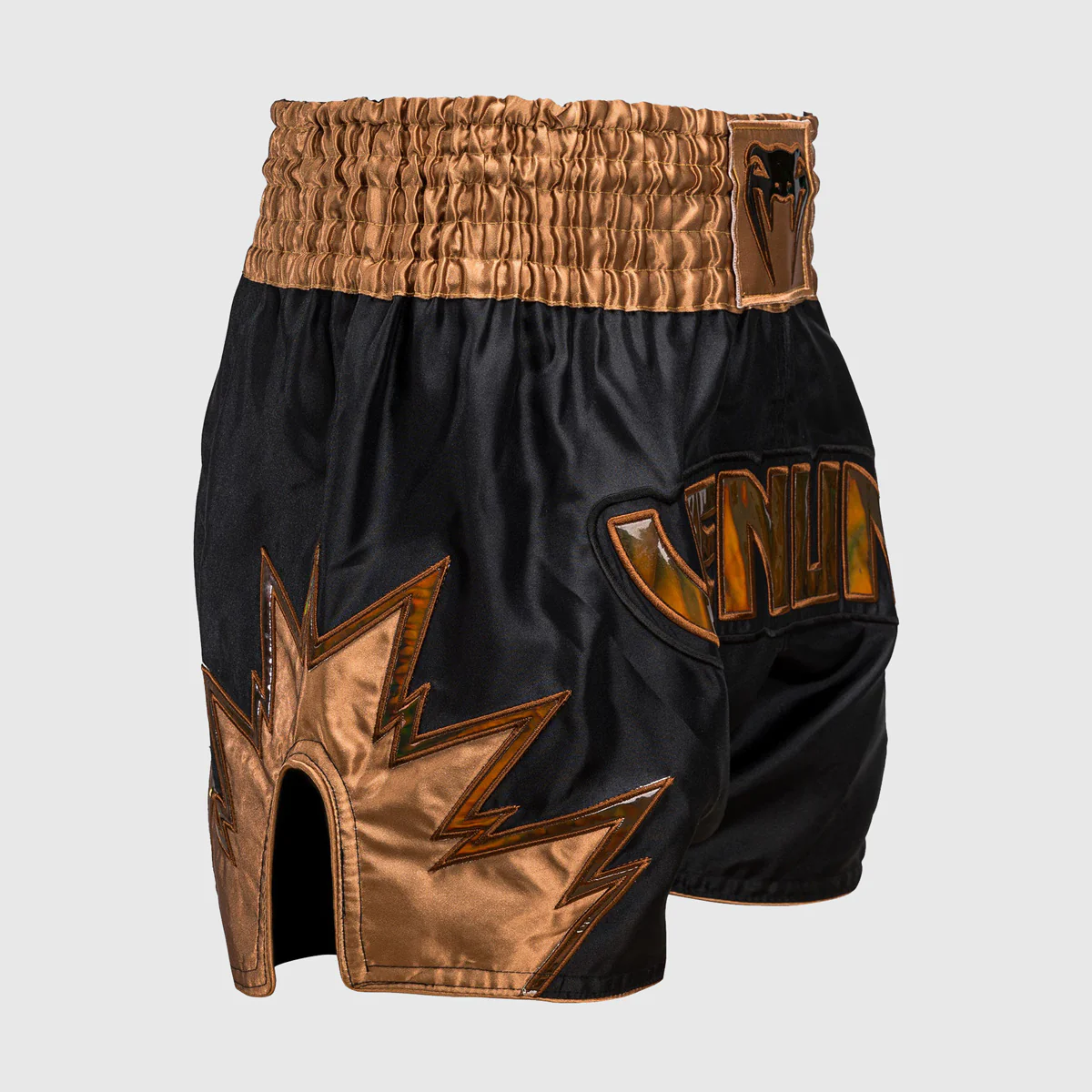 Pantalones kick-thai Venum Infierno Negro-bronce - Imagen 3
