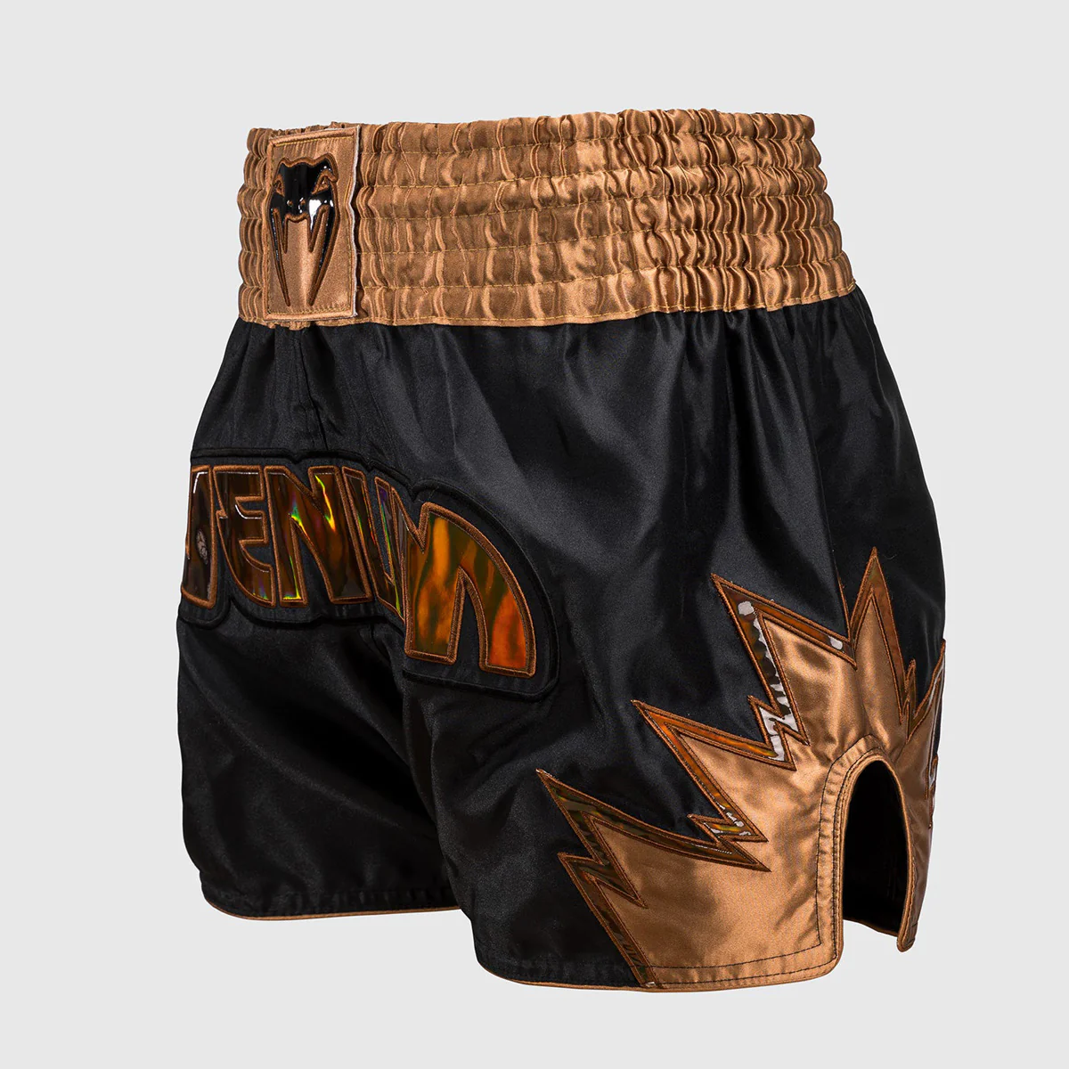 Pantalones kick-thai Venum Infierno Negro-bronce - Imagen 4