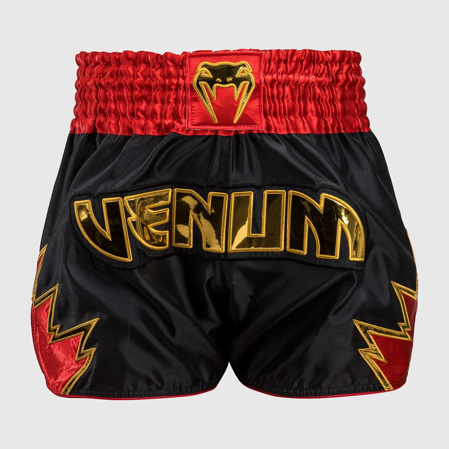 Pantalones kick-thai Venum Infierno Negro-oro-rojo