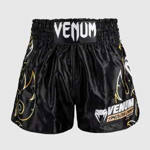 Pantalones cortos kick-tailandés Venum Llamas VTC Negro-oro