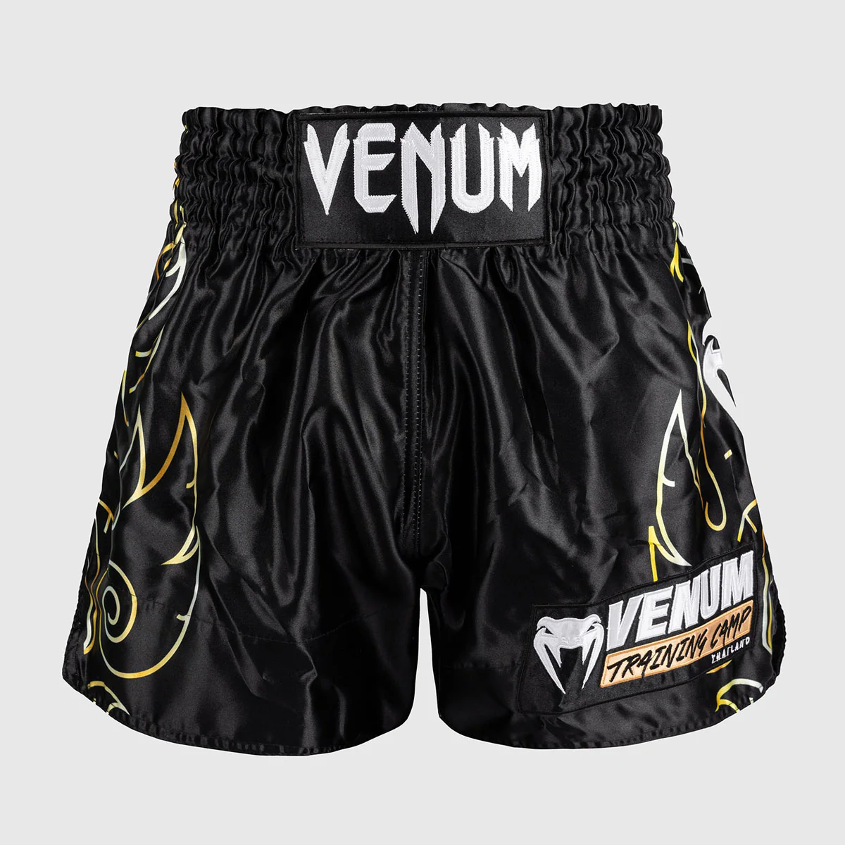Pantalones cortos kick-tailandés Venum Llamas VTC Negro-oro