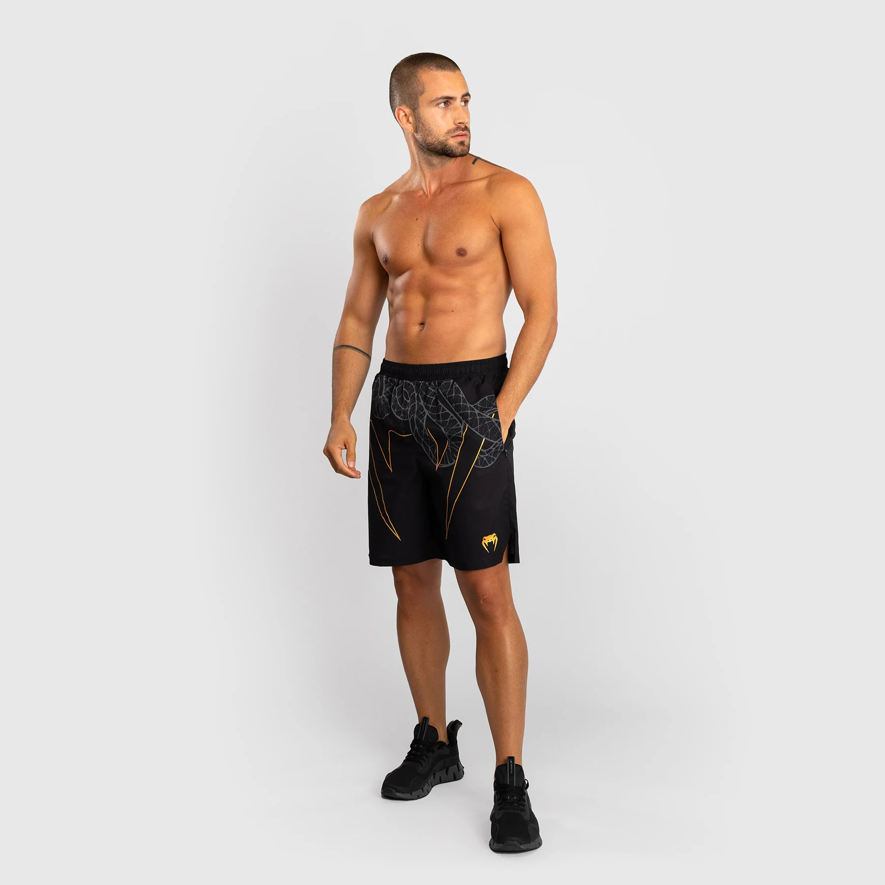 Pantalones cortos de entrenamiento Venum Serpenti Negro - Imagen 4