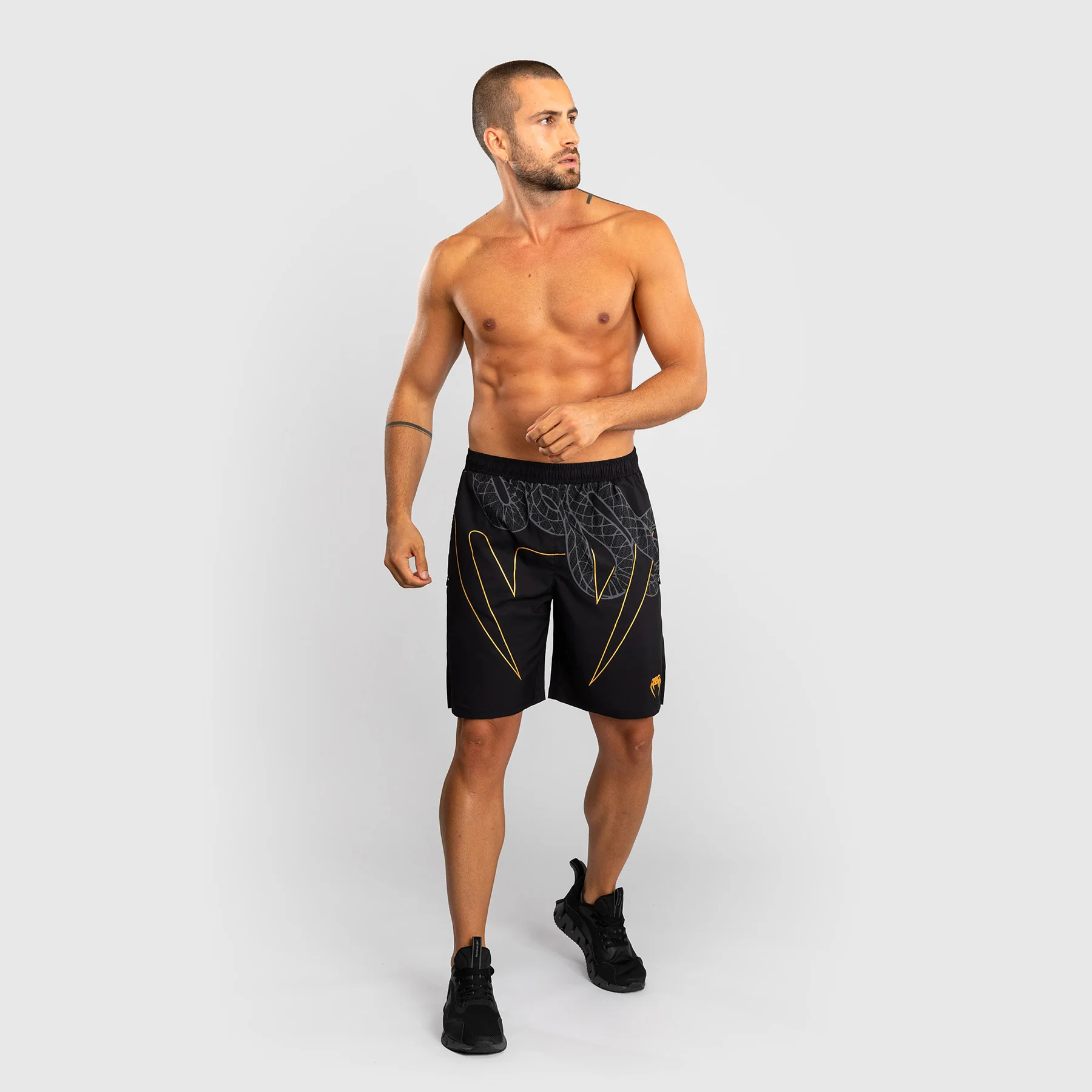 Pantalones cortos de entrenamiento Venum Serpenti Negro - Imagen 5