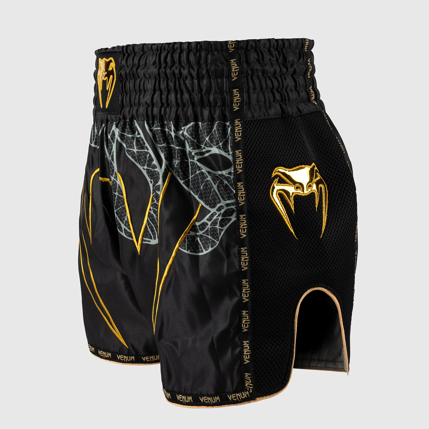 Pantalones cortos kick-thai Venum Serpenti Negro - Imagen 3