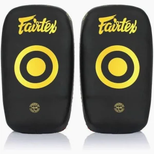 Pao Fairtex Microfibra Curvada Pequeña KPLC6 Negro-oro