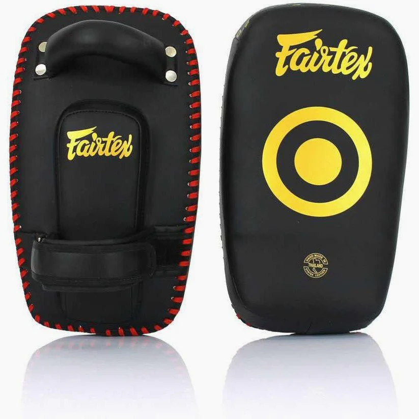 Pao Fairtex Microfibra Curvada Pequeña KPLC6 Negro-oro - Imagen 3