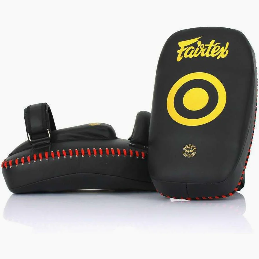 Pao Fairtex Microfibra Curvada Pequeña KPLC6 Negro-oro - Imagen 4