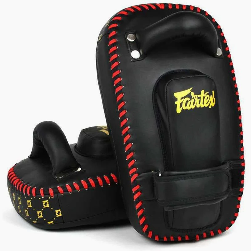Pao Fairtex Microfibra Curvada Pequeña KPLC6 Negro-oro - Imagen 5
