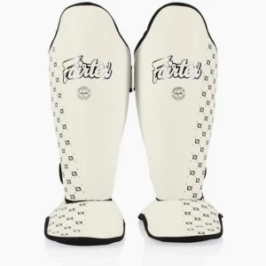 Espinilleras Fairtex Competición SP5 con parapiés Blanco