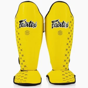 Espinilleras Fairtex Competición SP5 con parapiés Amarillo