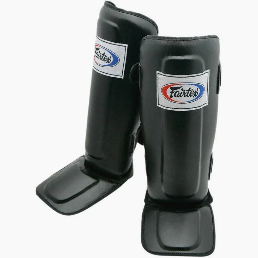 Espinilleras Fairtex SP3 de doble acolchado con protector de pies - Imagen 3