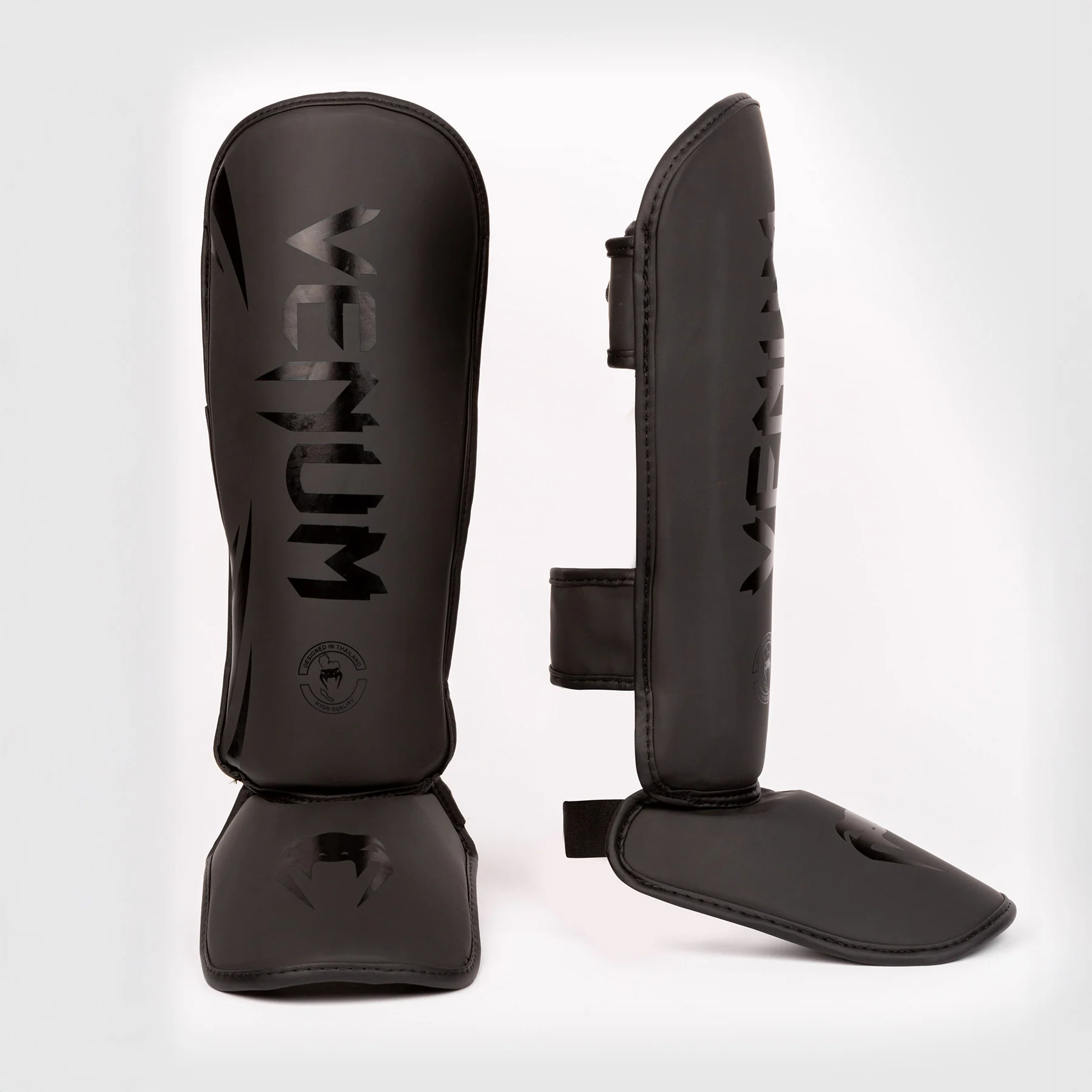 Espinilleras niño Venum Challenger Negro-negro - Imagen 3