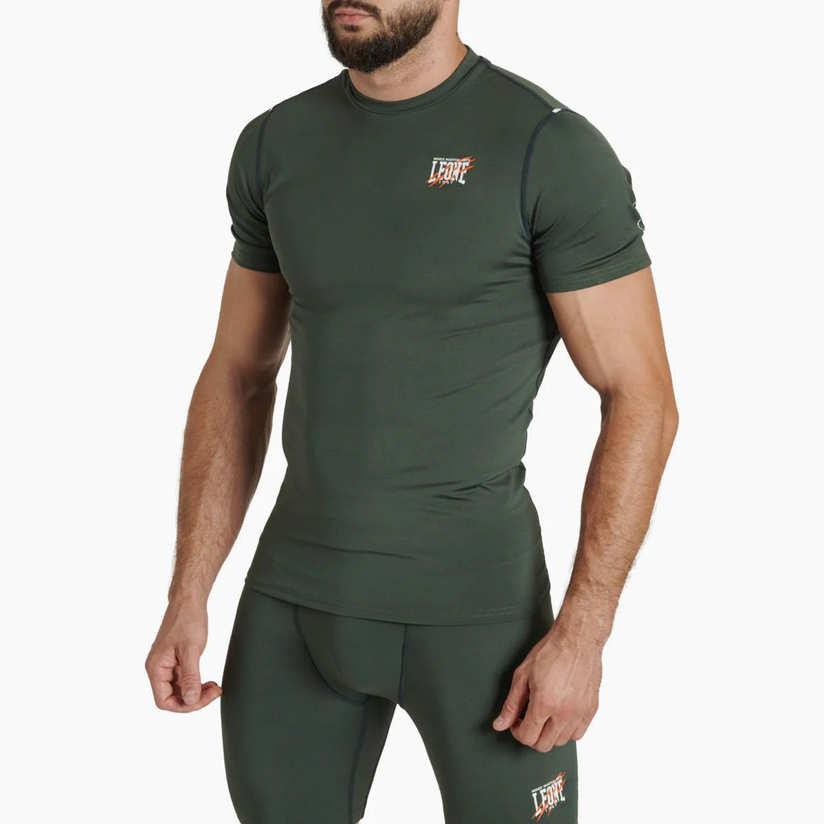 Rashguard Leone Primal Instinct AB917 mangas cortas Verde