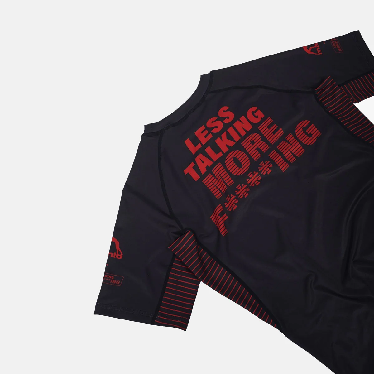 Rashguard Manto Fighting mangas cortas Negro - Imagen 3