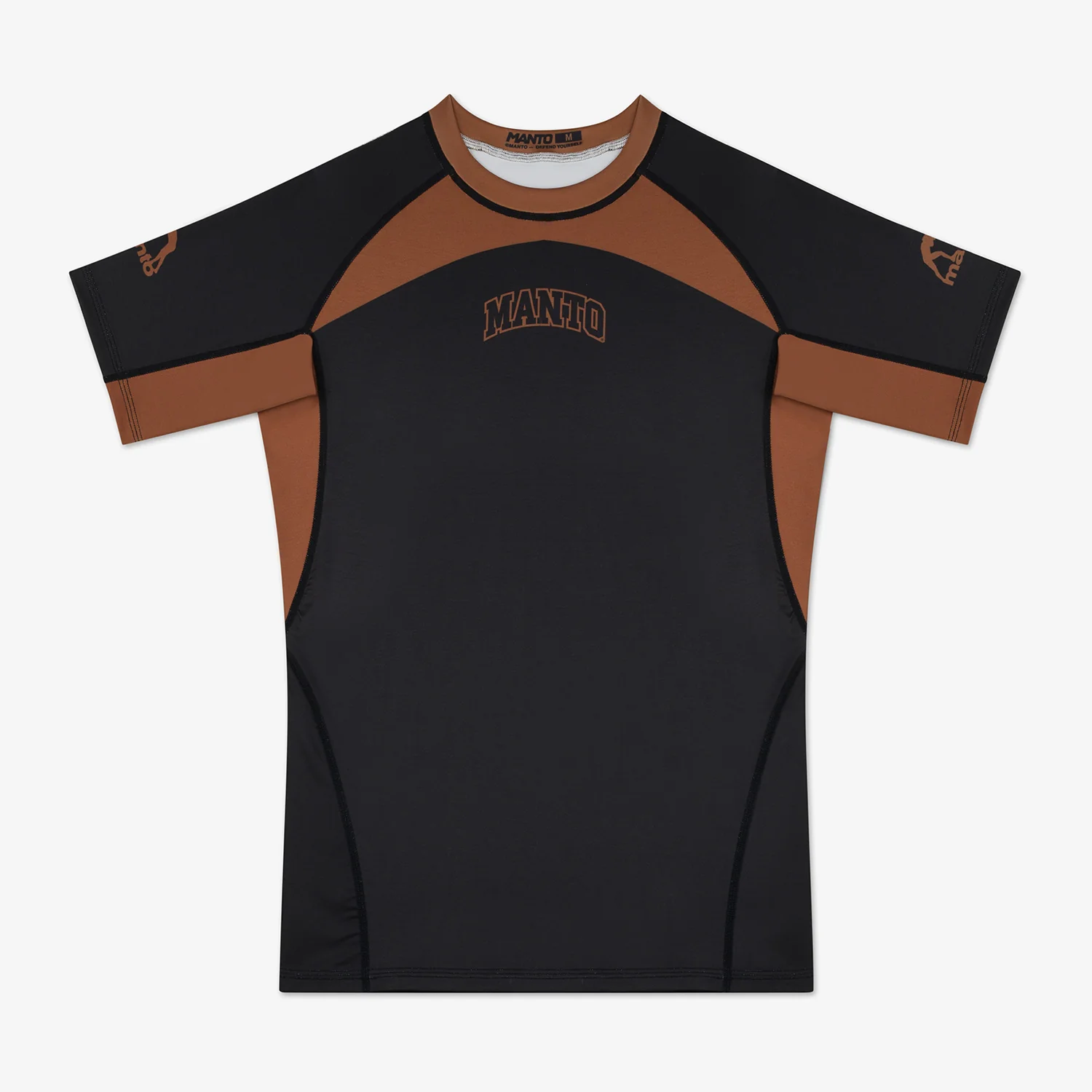 Rashguard Manto Ranked 25 mangas cortas Marrón