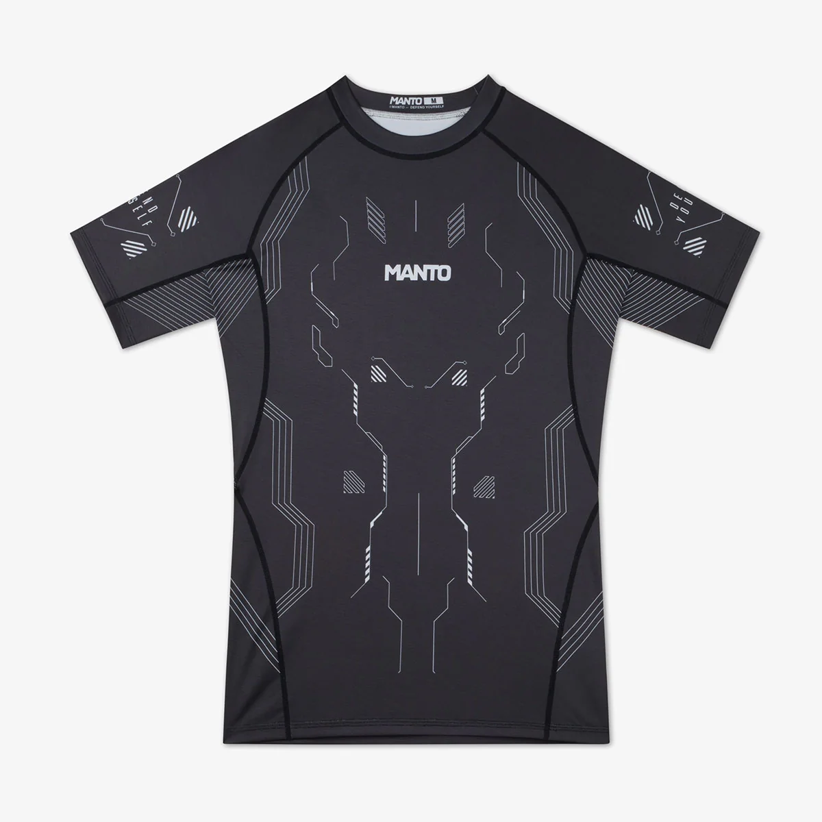 Rashguard Manto Shield mangas cortas Negro