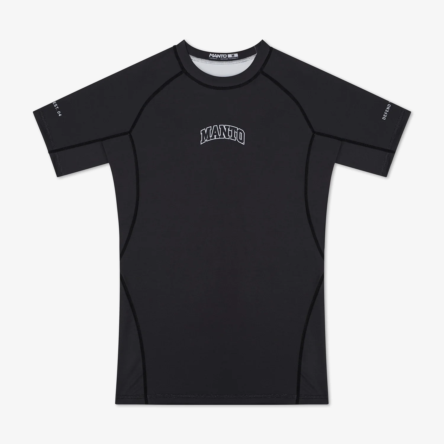 Rashguard Manto Varsity mangas cortas Negro