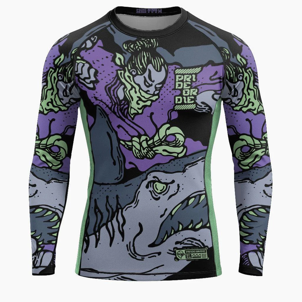 Rashguard Pride or Die Dangerous Water V2 mangas largas