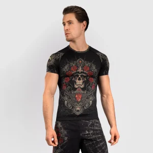 Rashguard Venum Santa Muerte 5.0 mangas cortas Negro-Oro