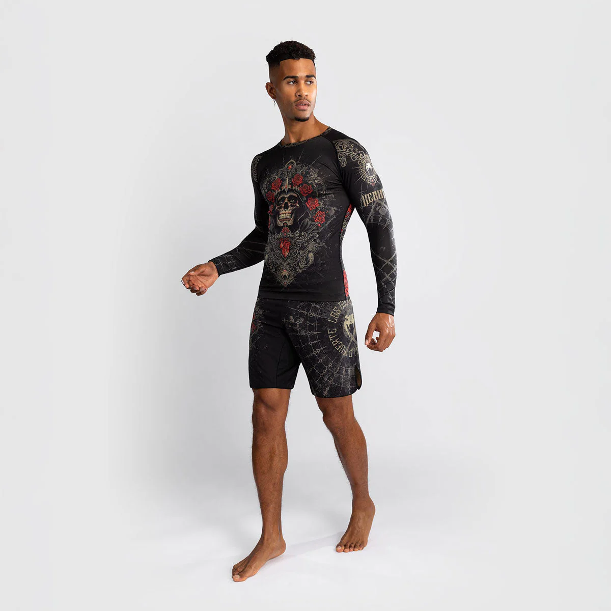 Rashguard Venum Santa Muerte 5.0 mangas largas Negro-Oro - Imagen 3