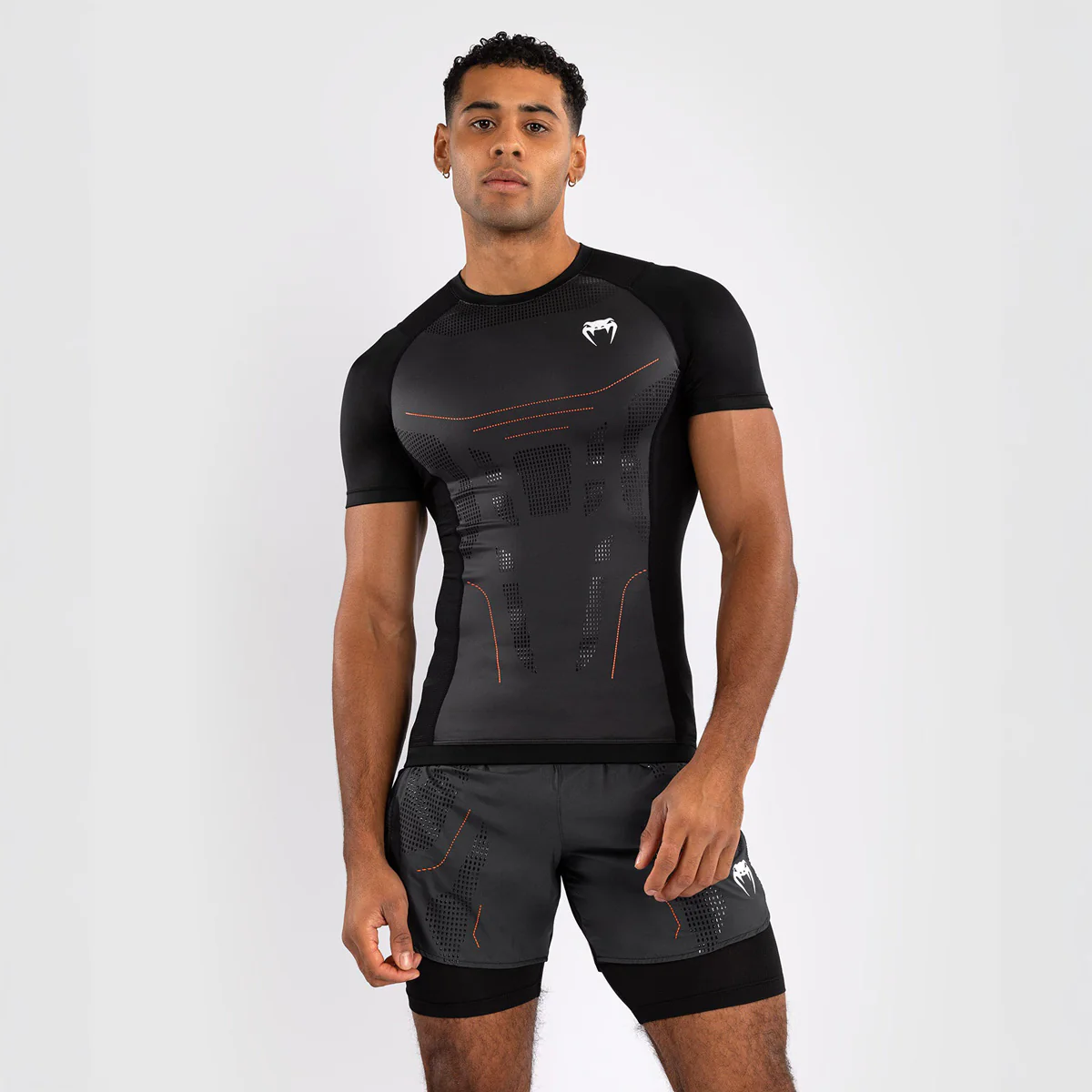 Rashguard Venum Technical 3.0 mangas cortas Grafito
