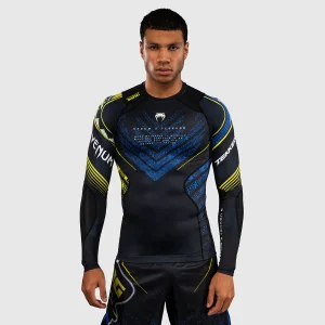Rashguard Venum Tekken 8 King mangas largas Negro-amarillo