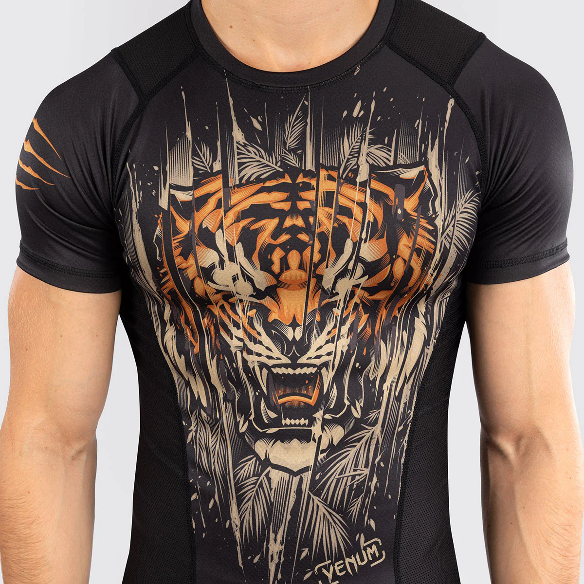 Rashguard Venum Tiger mangas cortas Negro - Imagen 6