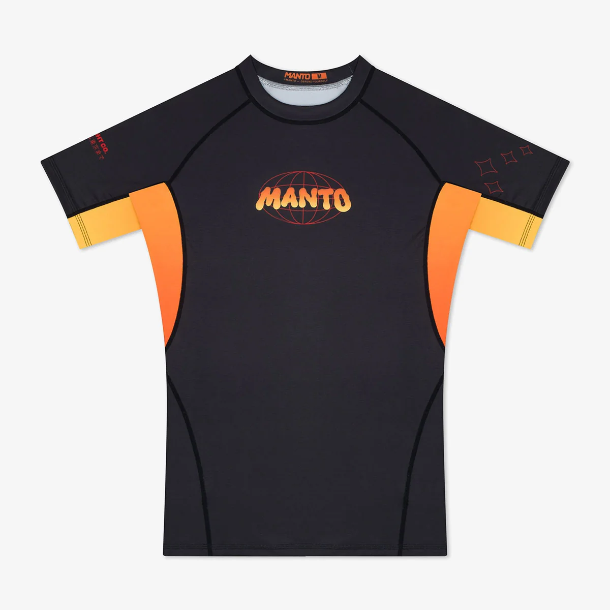 Rashguard Manto Varsovia A Tokio mangas cortas Negro
