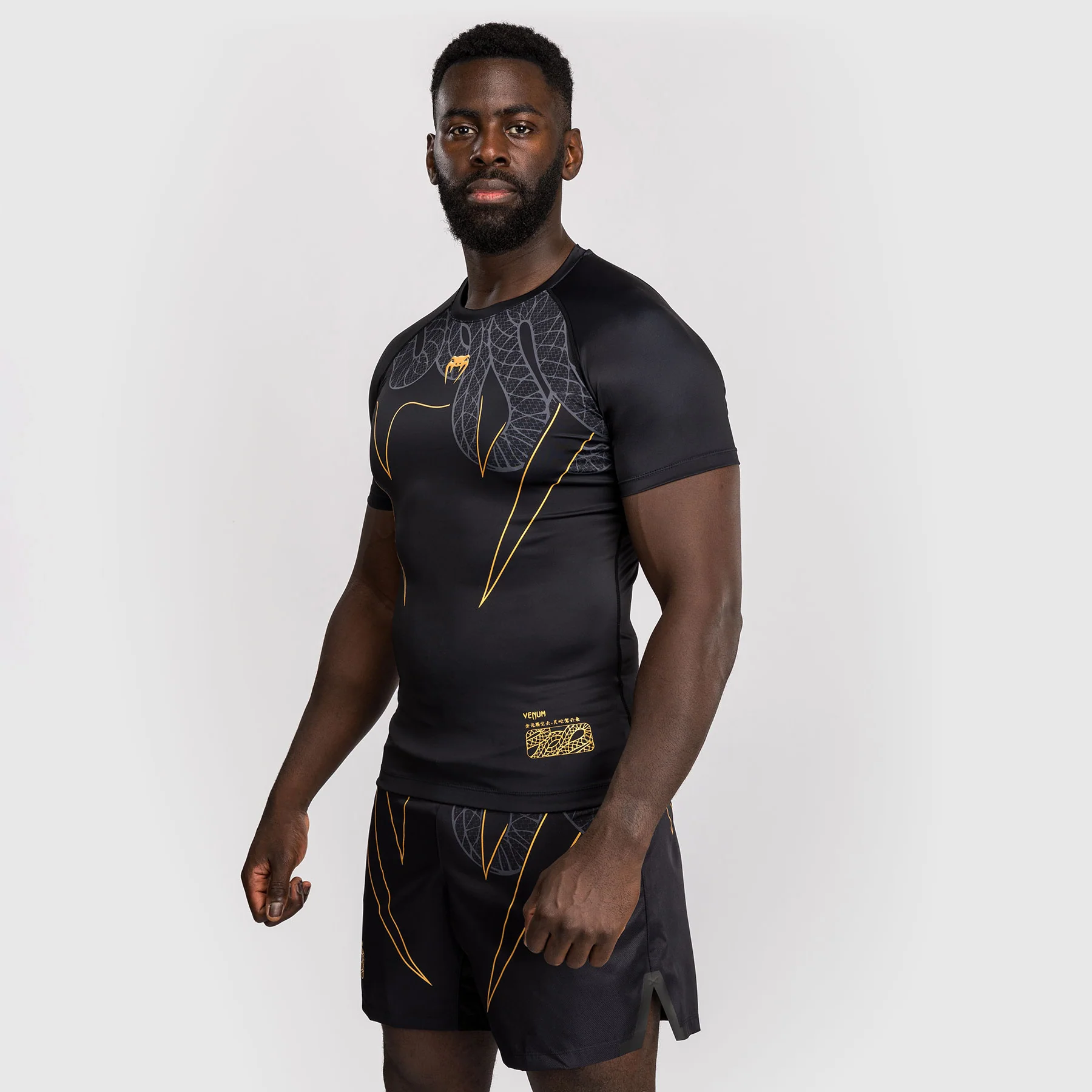 Rashguard Venum Serpenti mangas cortas Negro - Imagen 3