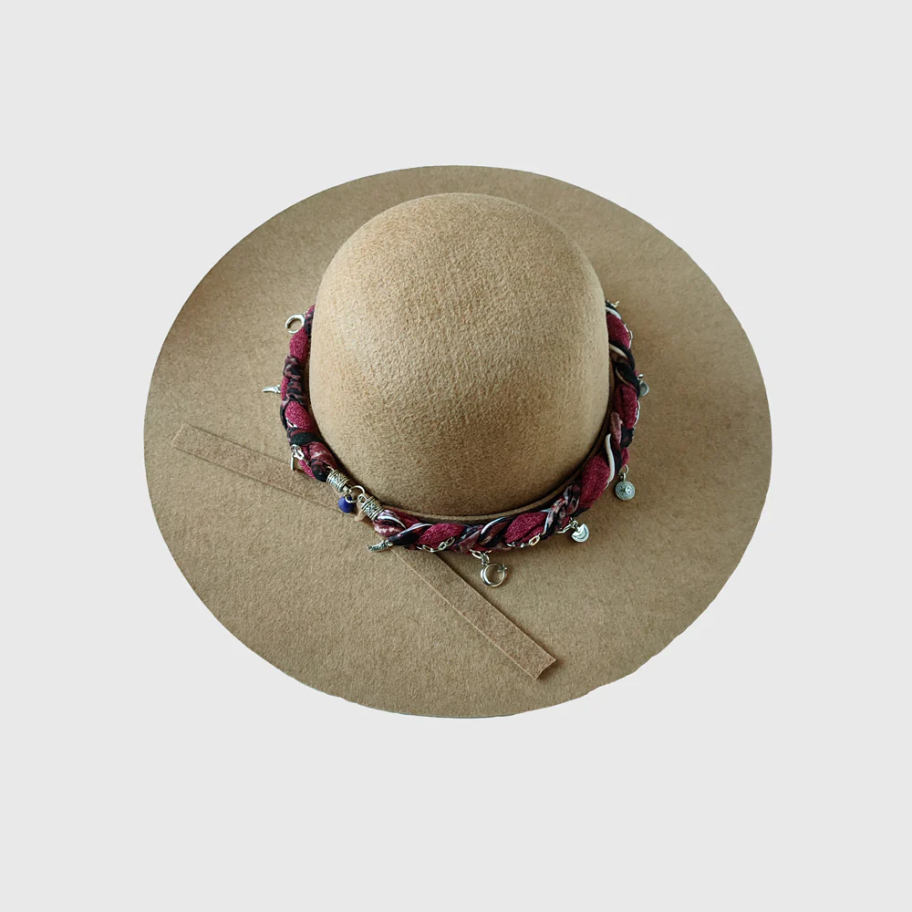 Sombrero ala ancha Beige - Imagen 6