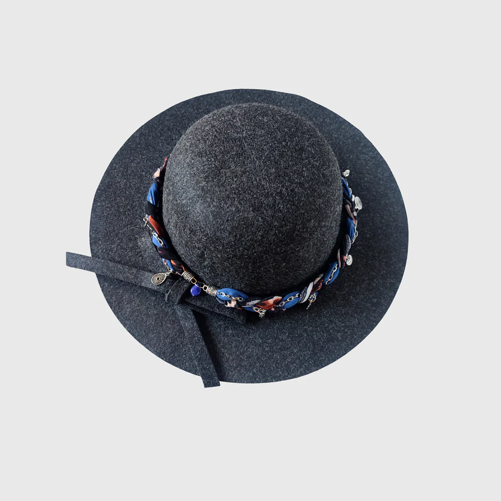 Sombrero ala corta marengo