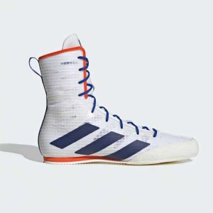 Botas de boxeo Adidas Box Hog 4 Blanco-azul