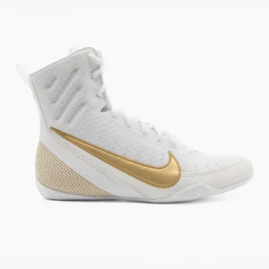 Botas de boxeo Nike Machomai 3 Blanco-oro