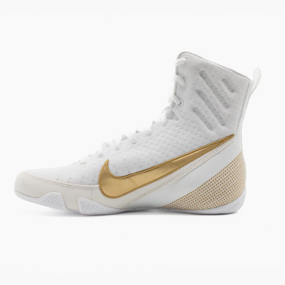 Botas de boxeo Nike Machomai 3 Blanco-oro - Imagen 3