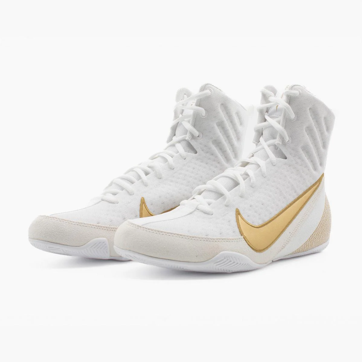 Botas de boxeo Nike Machomai 3 Blanco-oro - Imagen 8