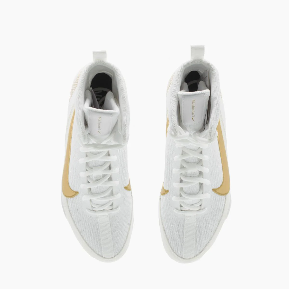 Botas de boxeo Nike Machomai 3 Blanco-oro - Imagen 9