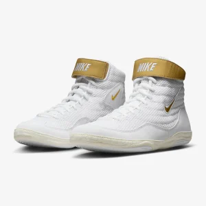 Zapatillas de lucha-Lucha Libre Nike Inflict 3 Blanco-Oro