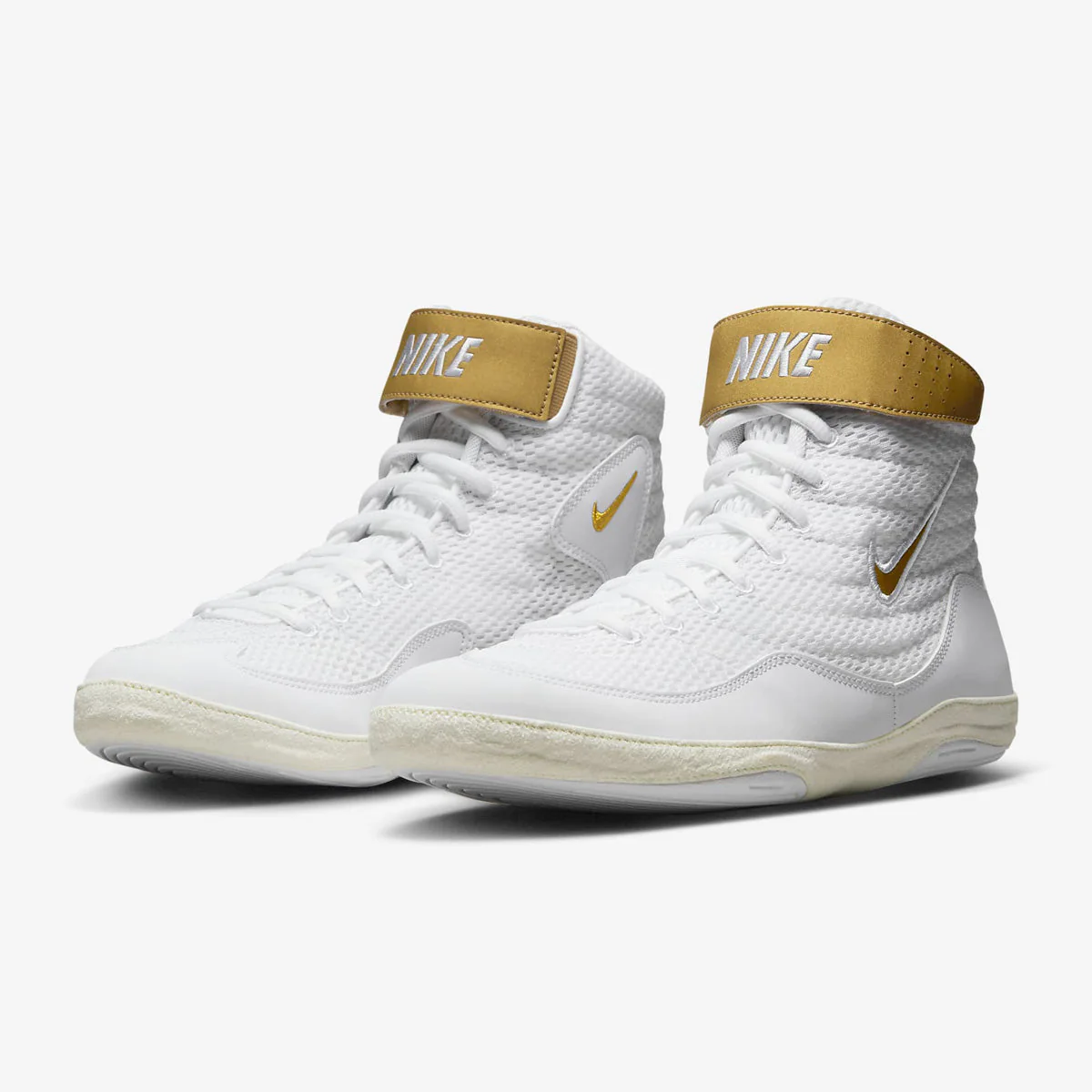Zapatillas de lucha-Lucha Libre Nike Inflict 3 Blanco-Oro