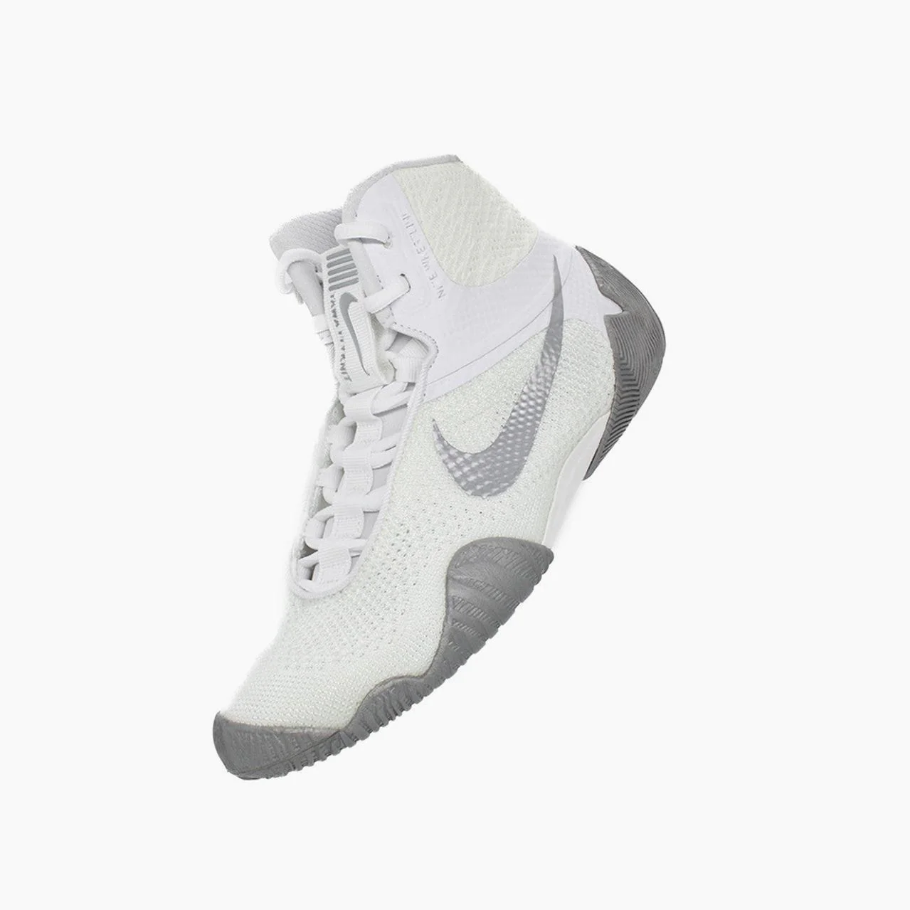Zapatillas de lucha-Lucha libre Nike Tawa Blanco-plata - Imagen 7