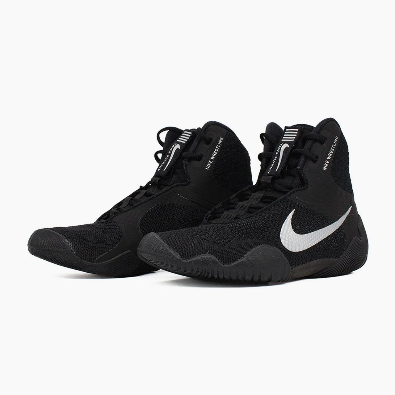 Zapatillas de lucha-Lucha libre Nike Tawa Negro-blanco