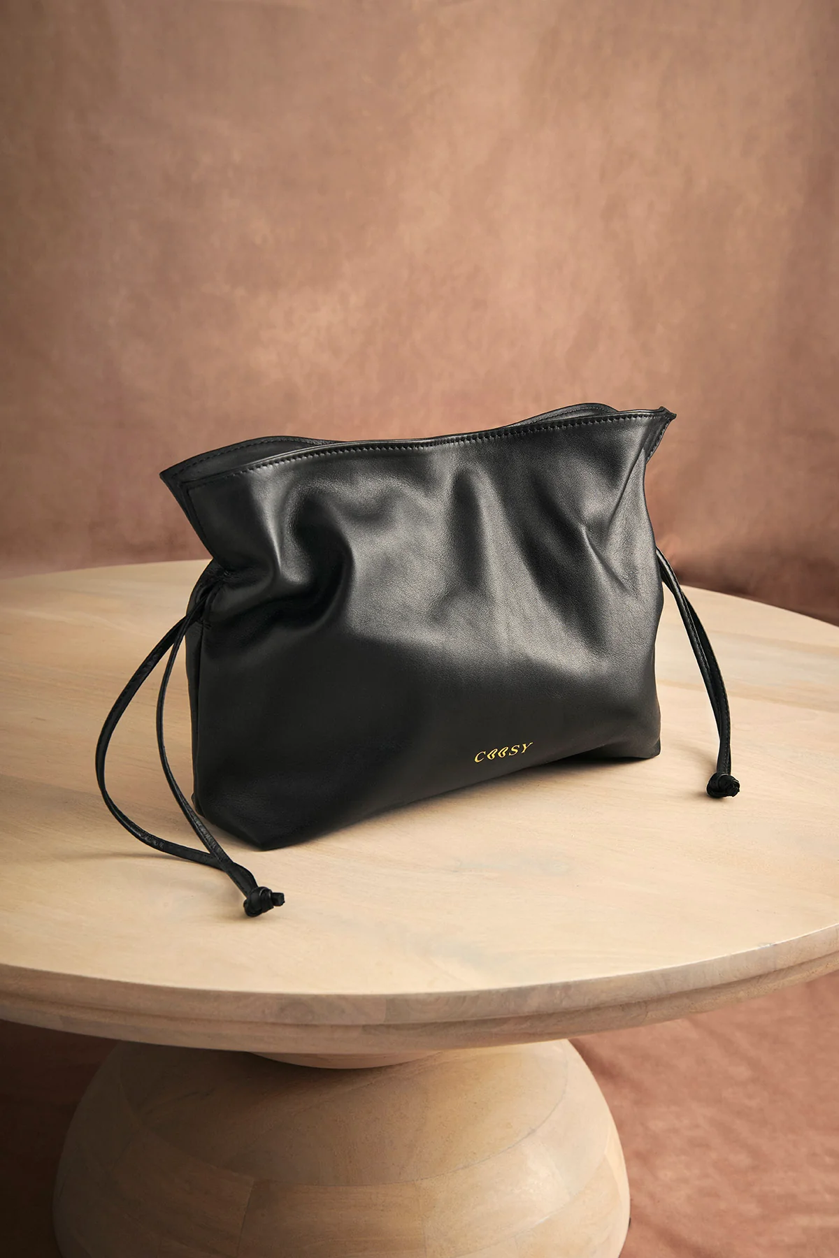 BOLSO SACO PIEL NEGRO